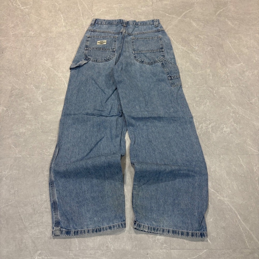 Lee Dungarees Carpenter Jeans Light Wash Wide Leg Baggy Denim 29x29 4843